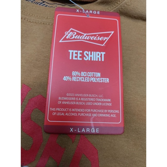 Budweiser Men's Short Sleeve King of Beers American Graphic T-Shirt, X-Large - Picture 4 of 9